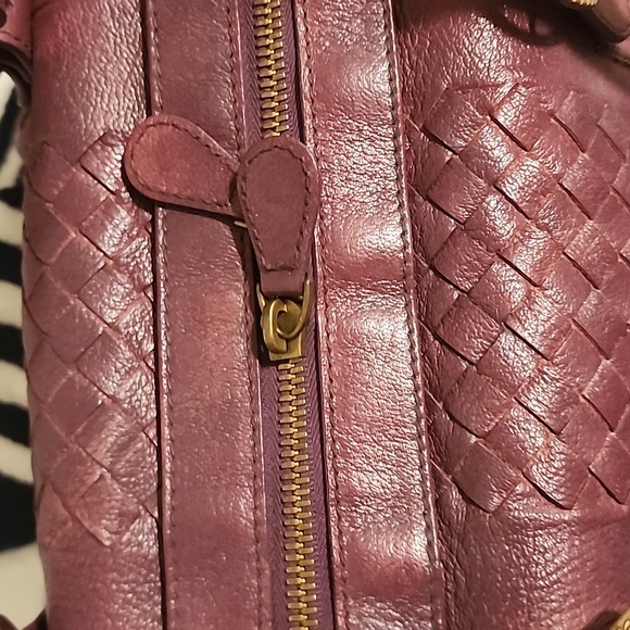 Vintage Bottega Veneta Intreciatto Satchel Boston Handbag - Picture 7 of 12